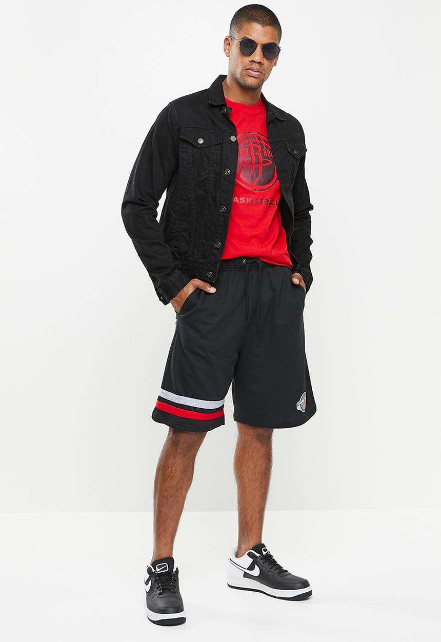 NBA - Nba horizon fleece short: rocket - black