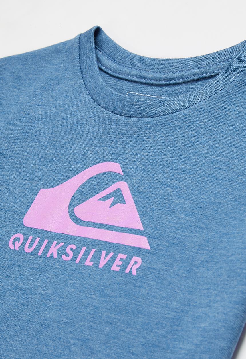 Quiksilver - Corp logo short sleeve boy - vallarta blue 