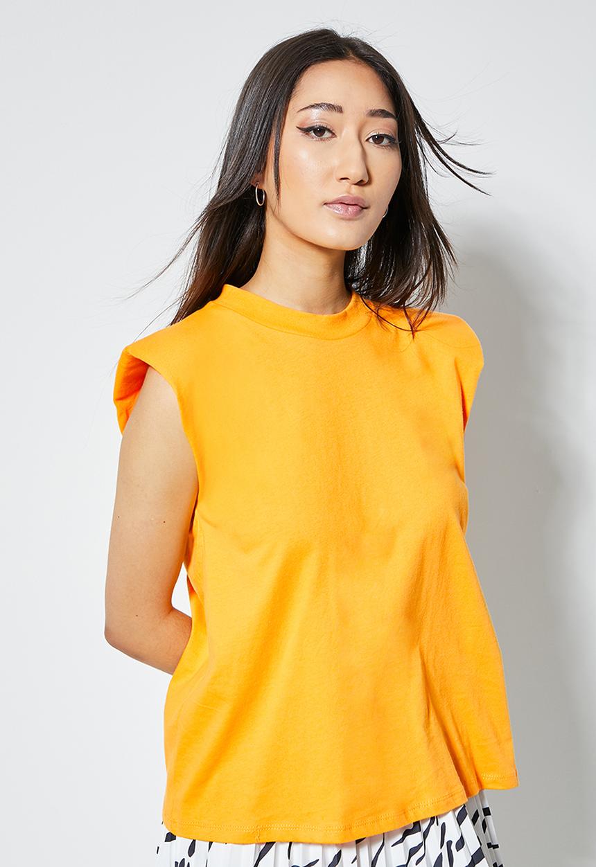 Superbalist - Shoulder pad tee - radiant yellow