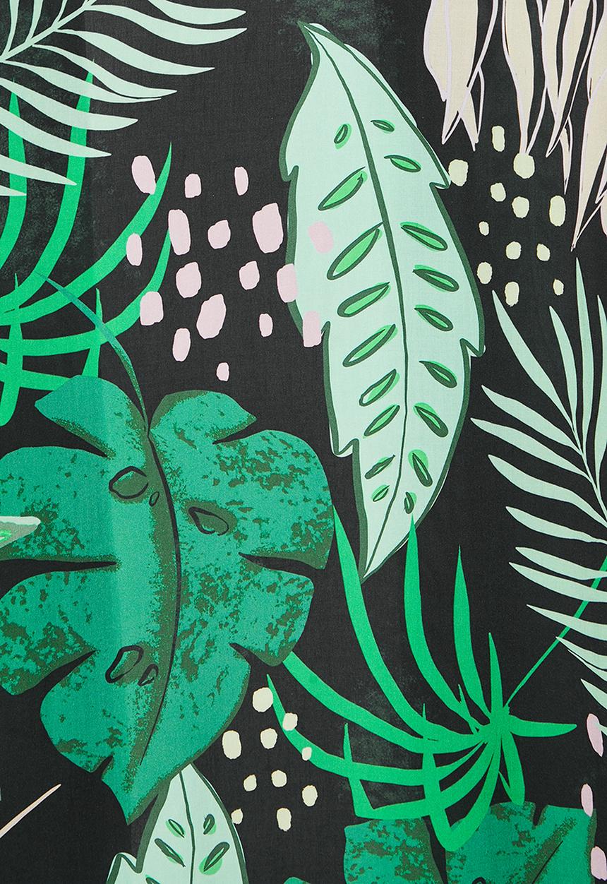 Superbalist - Midi shacket - green & black 