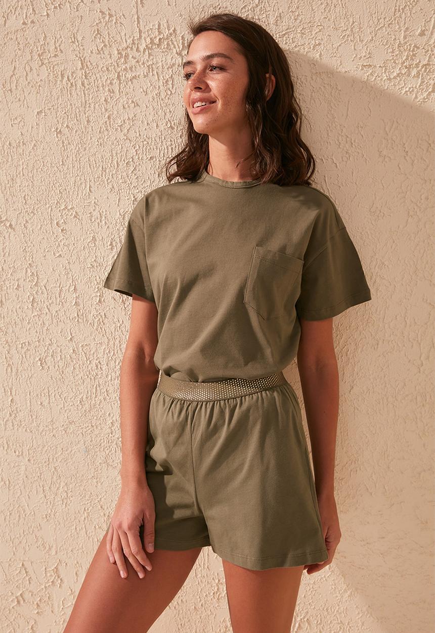 Trendyol - Haki sleepwear - khaki