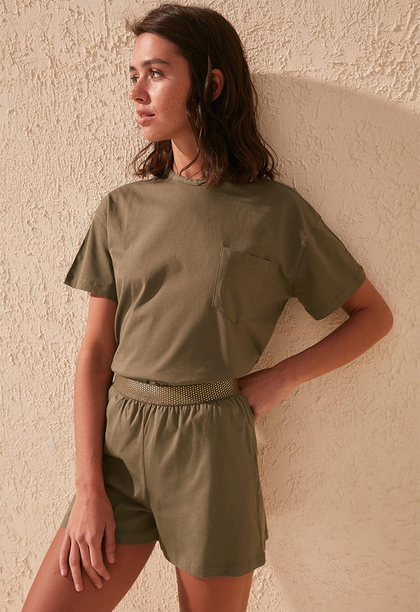 Trendyol - Haki sleepwear - khaki