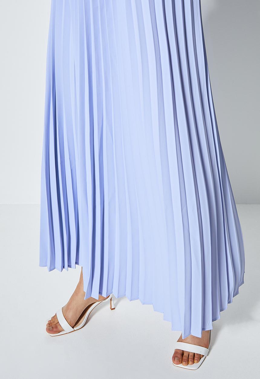 Superbalist - Long midi pleated skirt - dusty blue