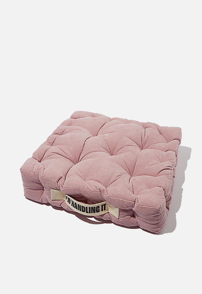 Typo - Floor cushion-mauve amethyst corduroy