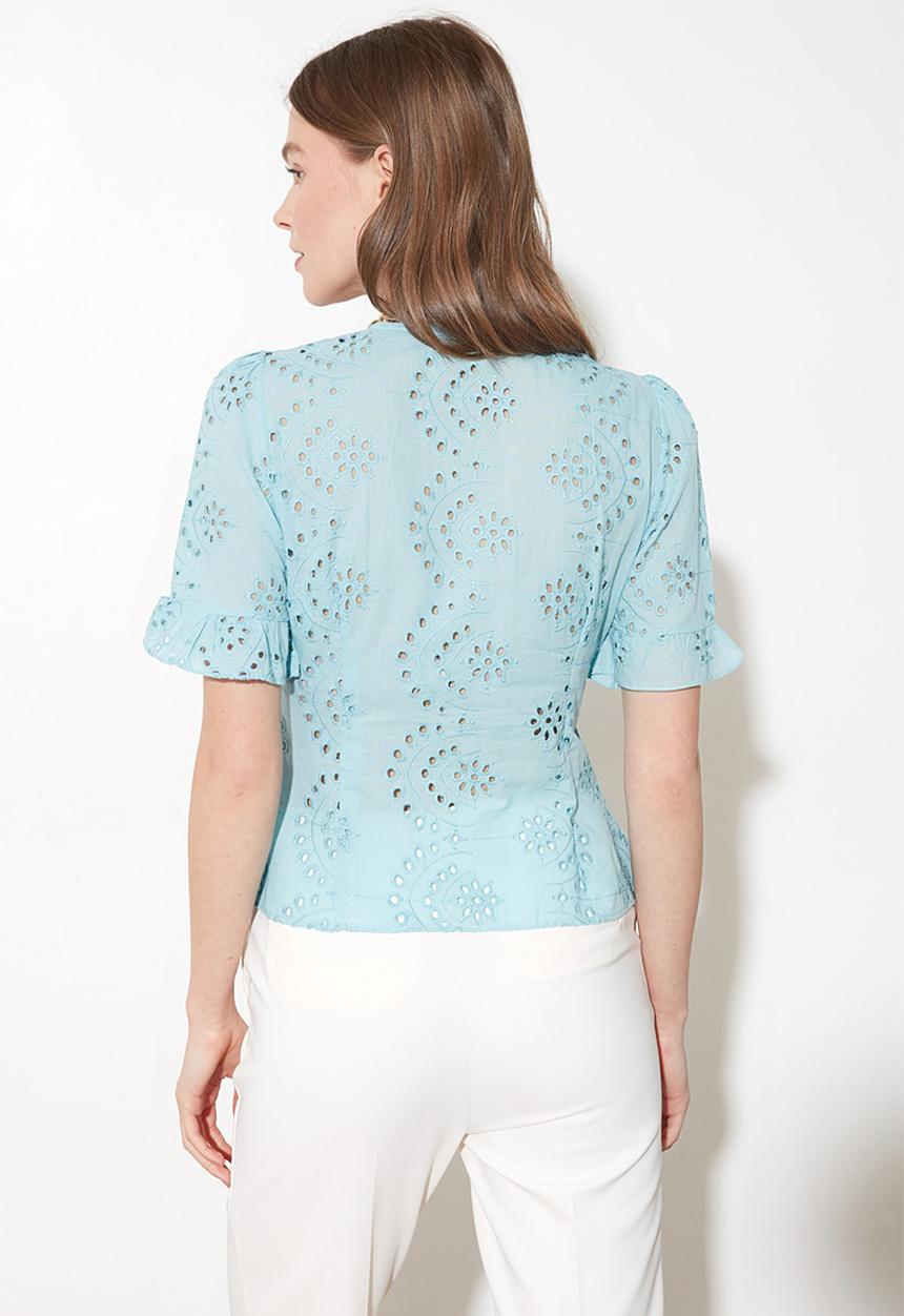 Trendyol - Embroidered shirt - mint