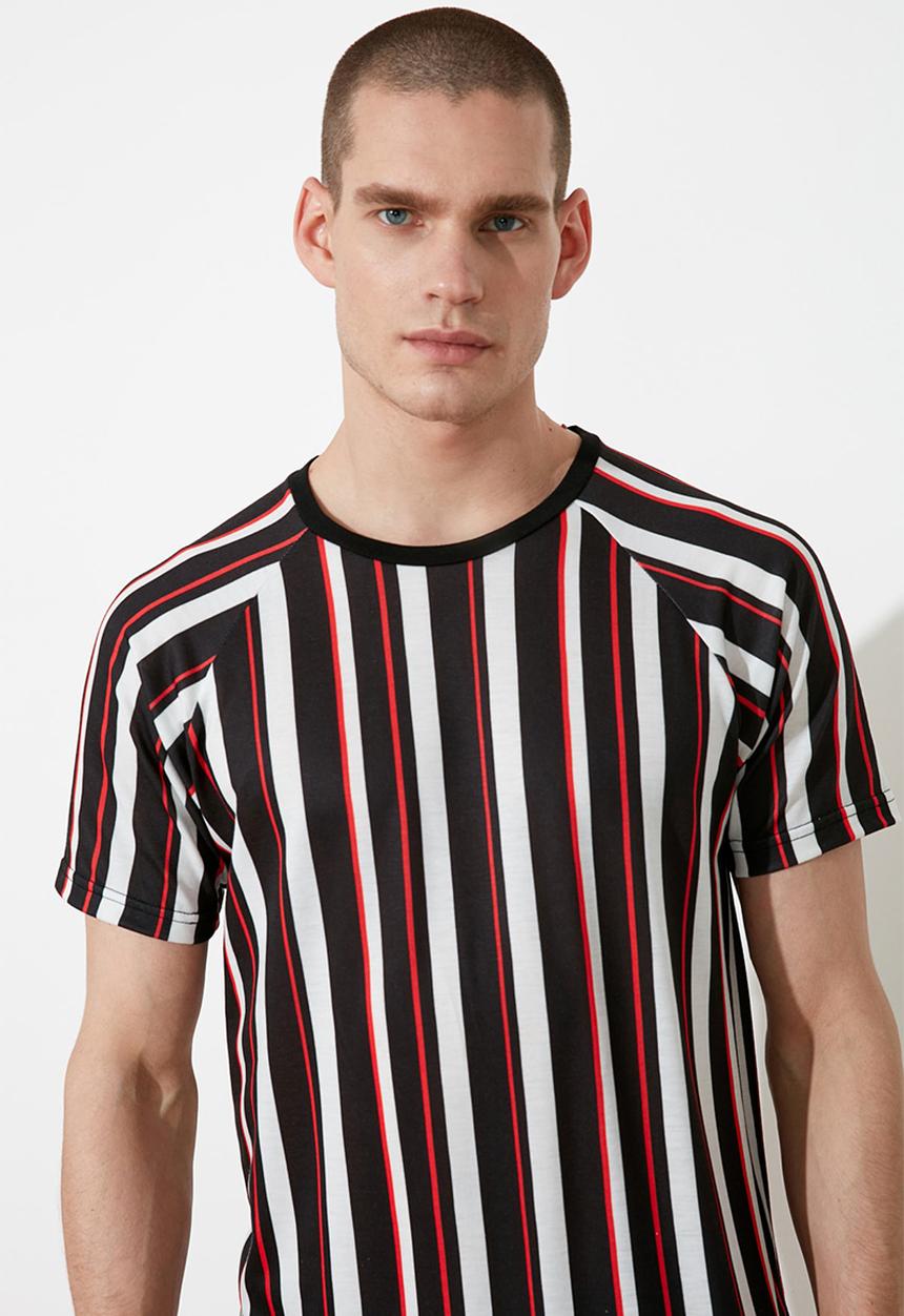 Trendyol - Multi-colour stripe short sleeve tee - multi 