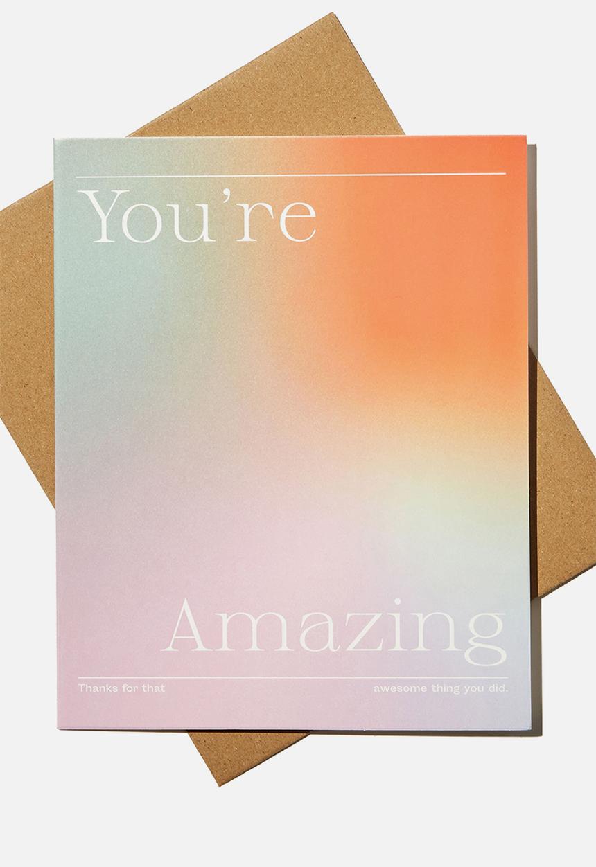Typo - Thank you card - multi