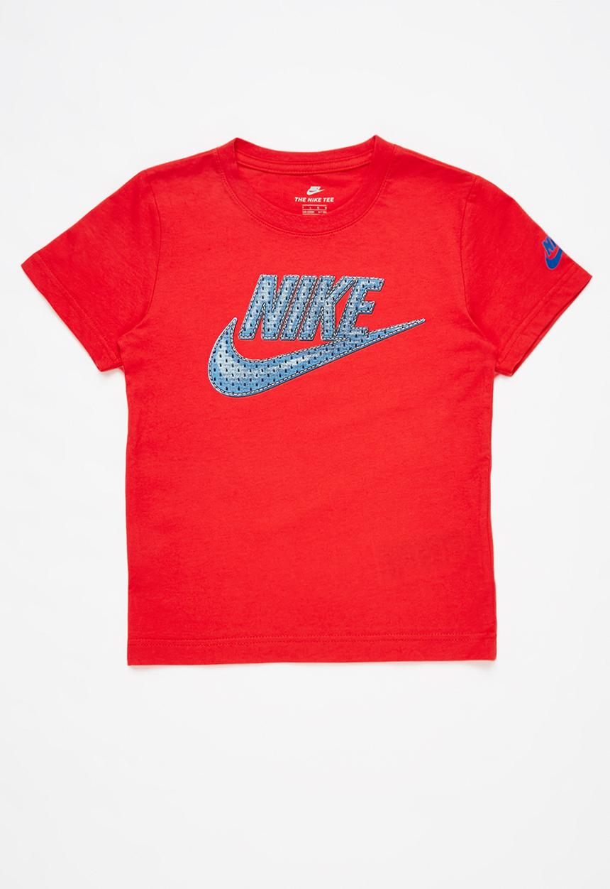 Nike - Faux jersey mesh futura short sleeve tee - red