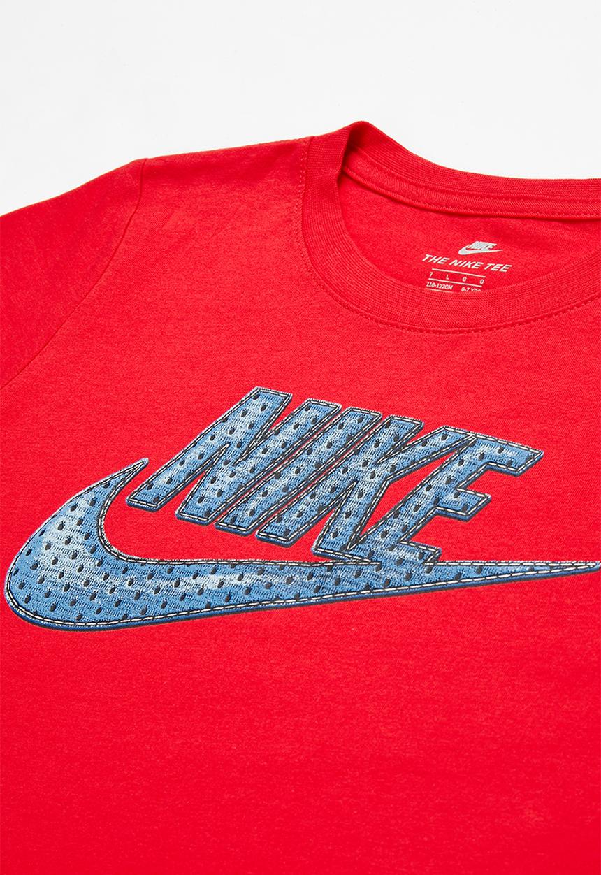 Nike - Faux jersey mesh futura short sleeve tee - red
