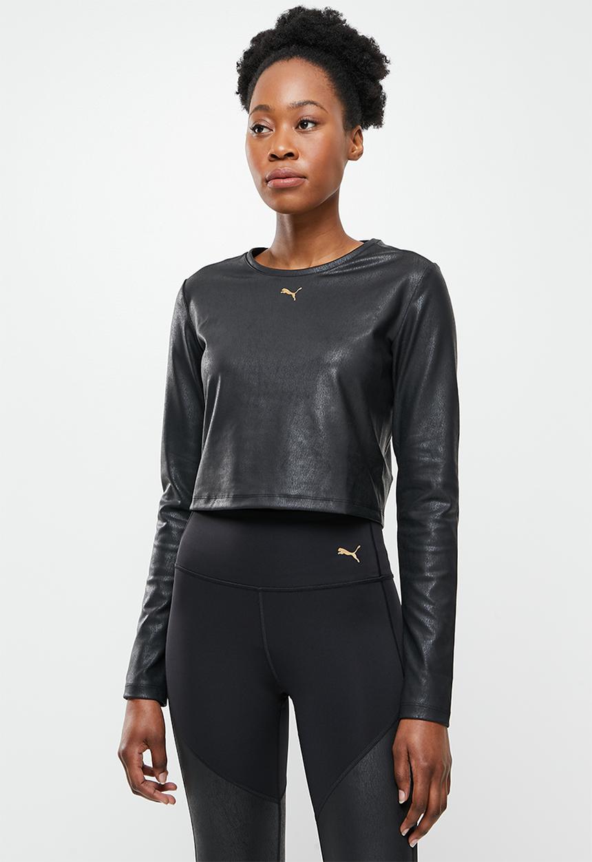 PUMA - Fitted long sleeve tee - black