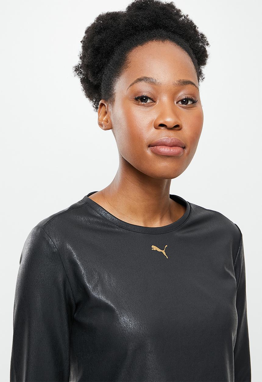 PUMA - Fitted long sleeve tee - black