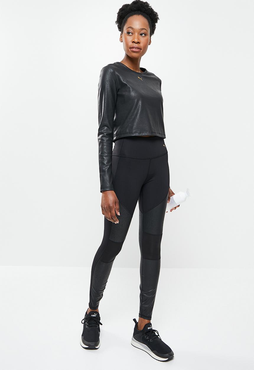 PUMA - Fitted long sleeve tee - black