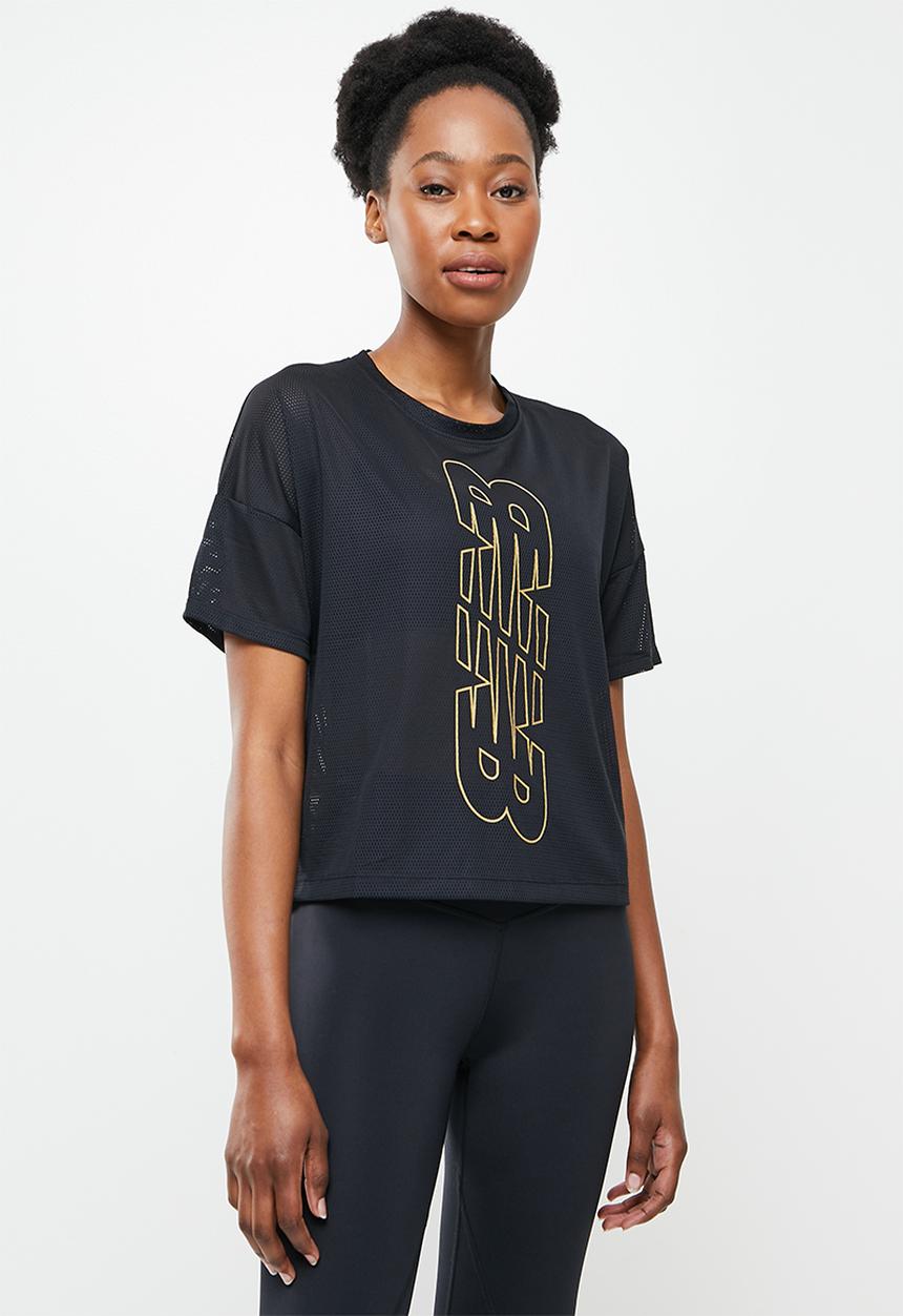 New Balance  - Achiever short sleeve tee - black