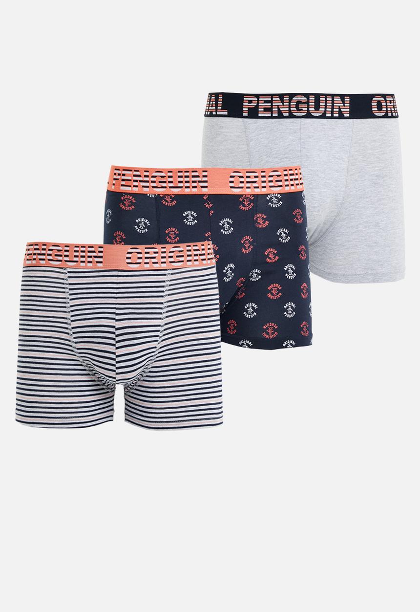 Original Penguin - 3 Pack mens penguin underwear stamp pete - multi 