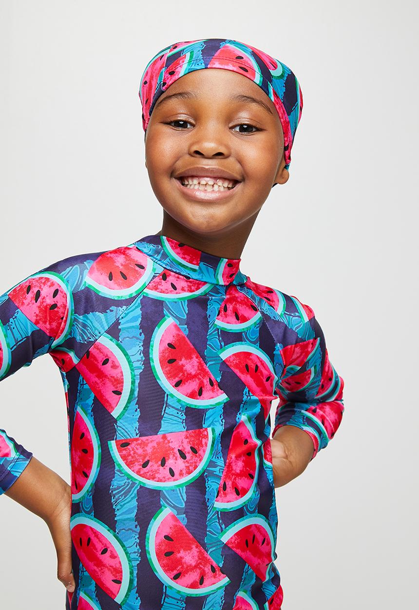 Pop Candy - Swimsuit and cap set - blue