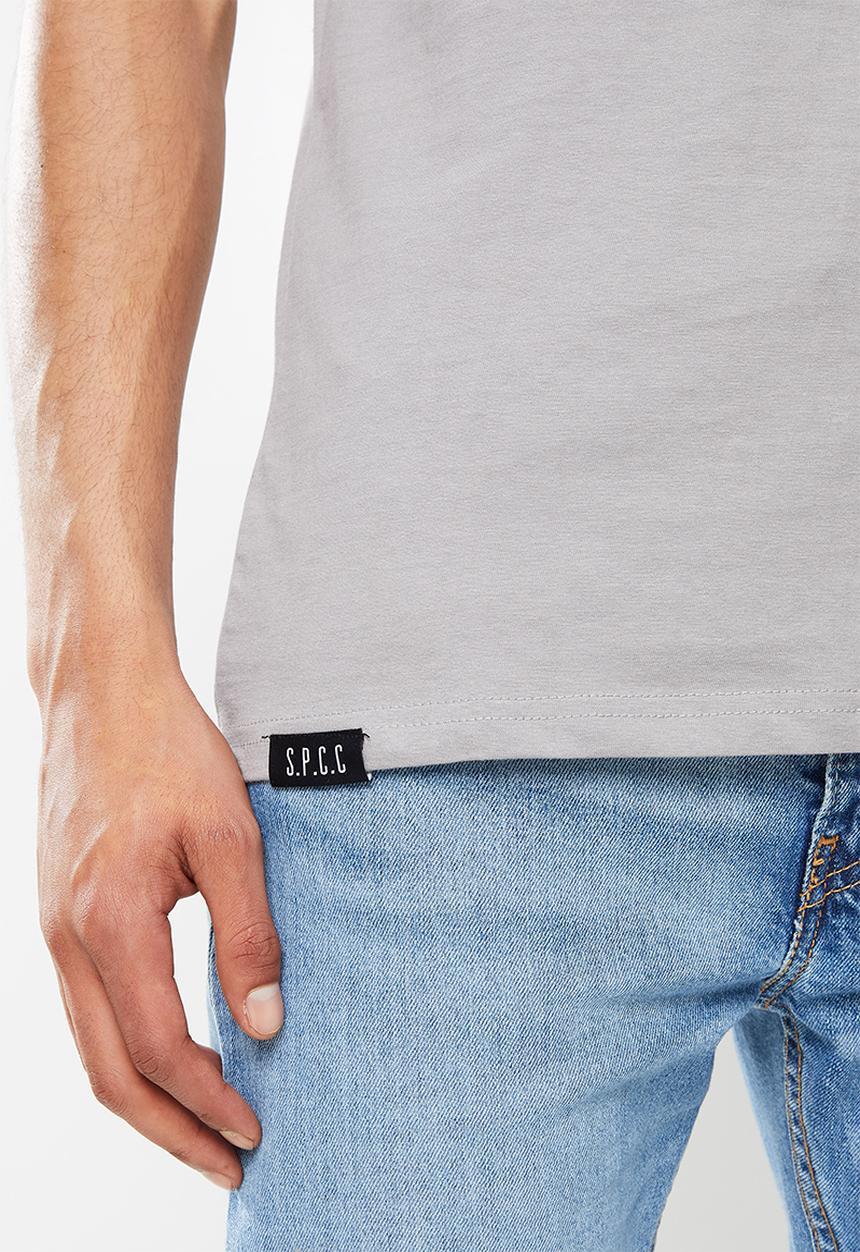 S.P.C.C - Moore regular fit straight hem tee - grey