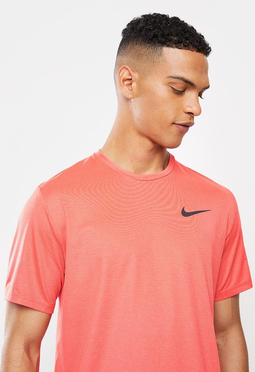 Nike - Nike Pro Dri-FIT Men's Short-Sleeve Top - chile red/black