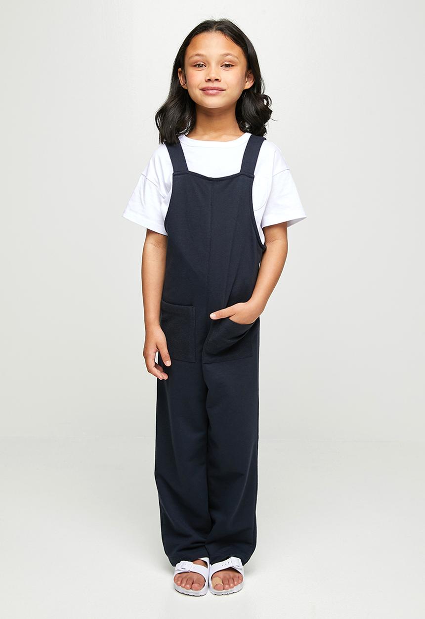 Superbalist Kids - Fleece dungaree - navy