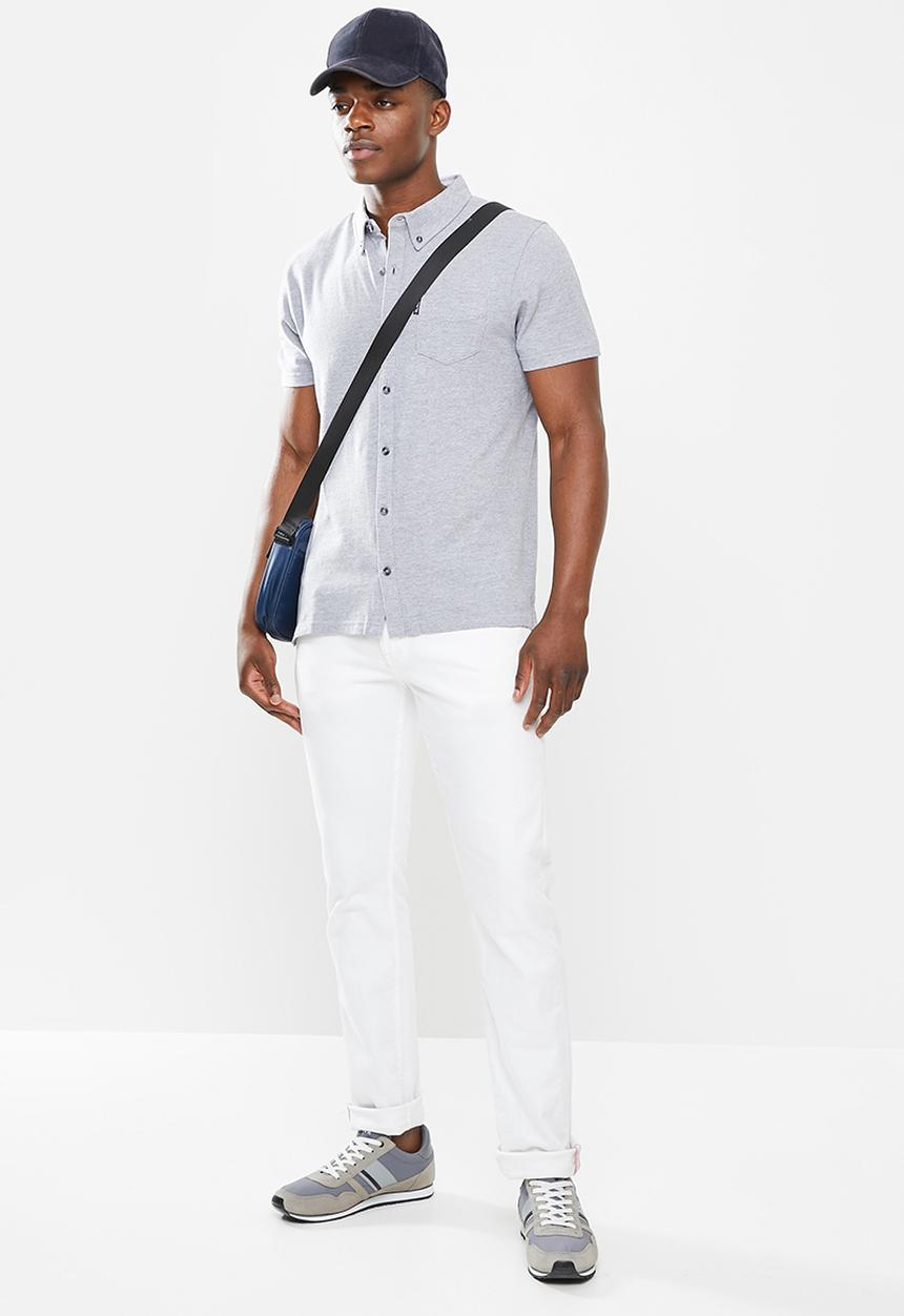 Ben Sherman - Shirt pique - grey-melange