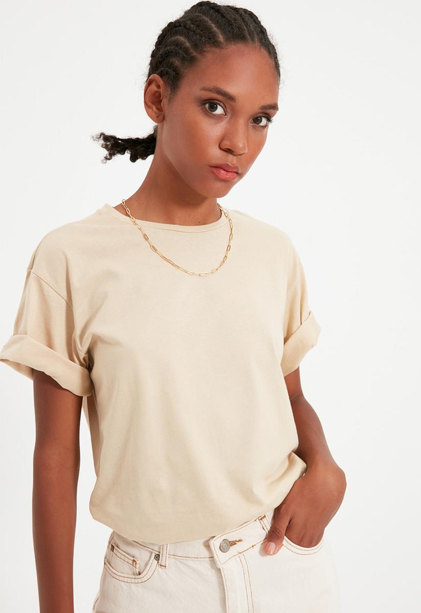 Trendyol - Bejtw t-shirt - stone