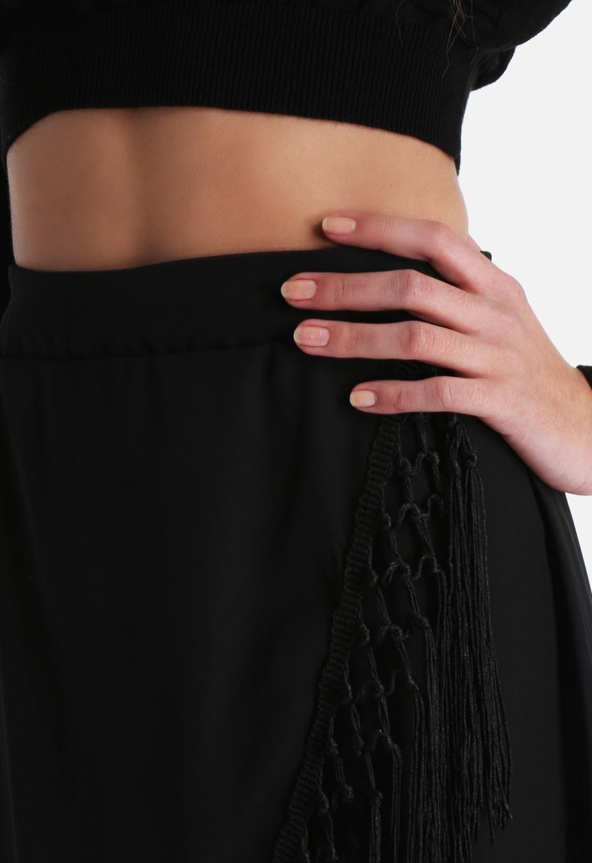 The Lot - Gypsy Soul Tassle Maxi Skirt
