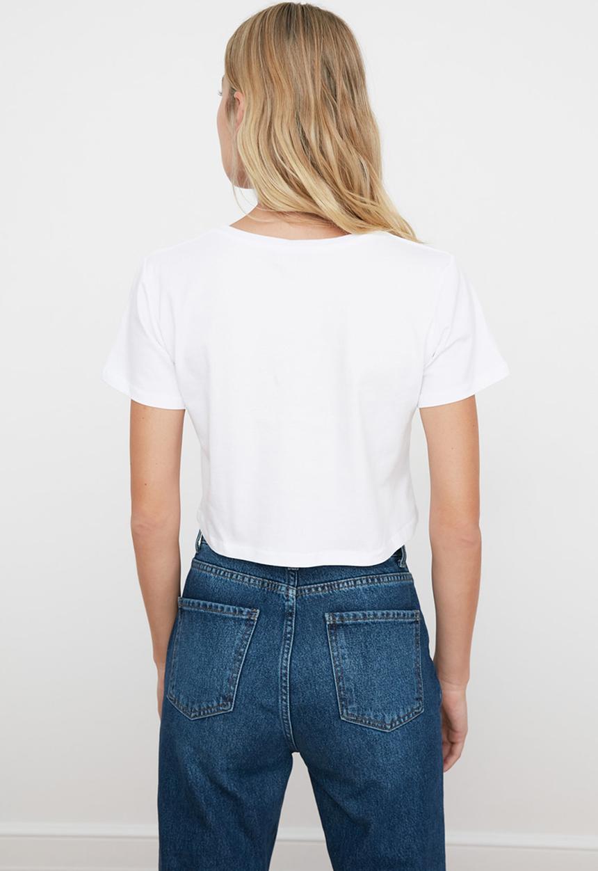 Trendyol - Beyazs - T-shirt - white