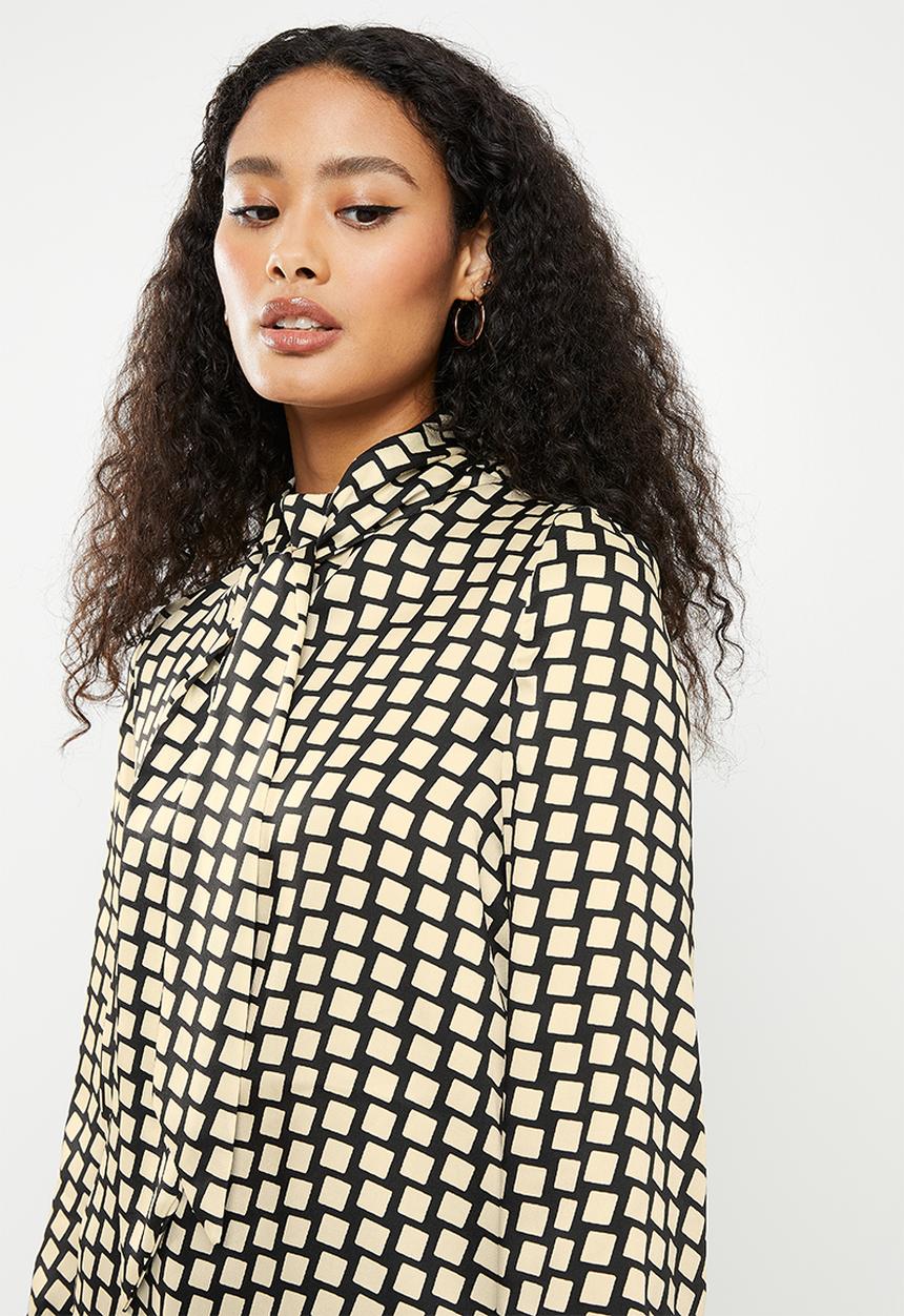 MANGO - Blouse quant - black