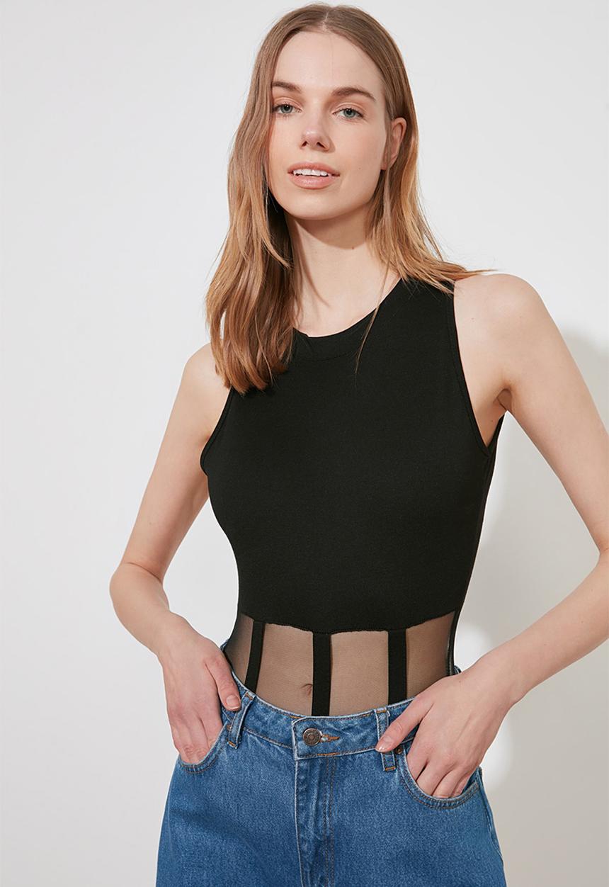Trendyol - Siyahbd t-shirt - black