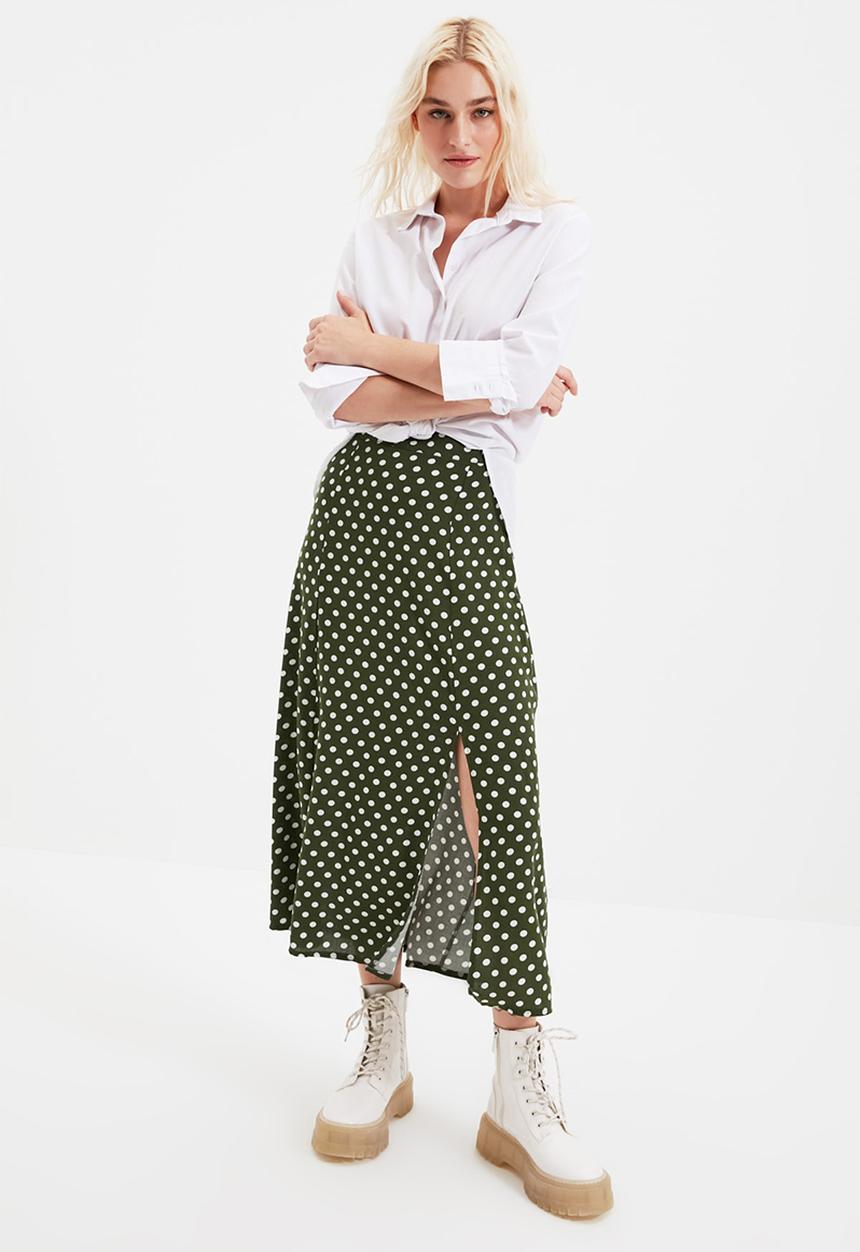 Trendyol - Haki skirt - khaki