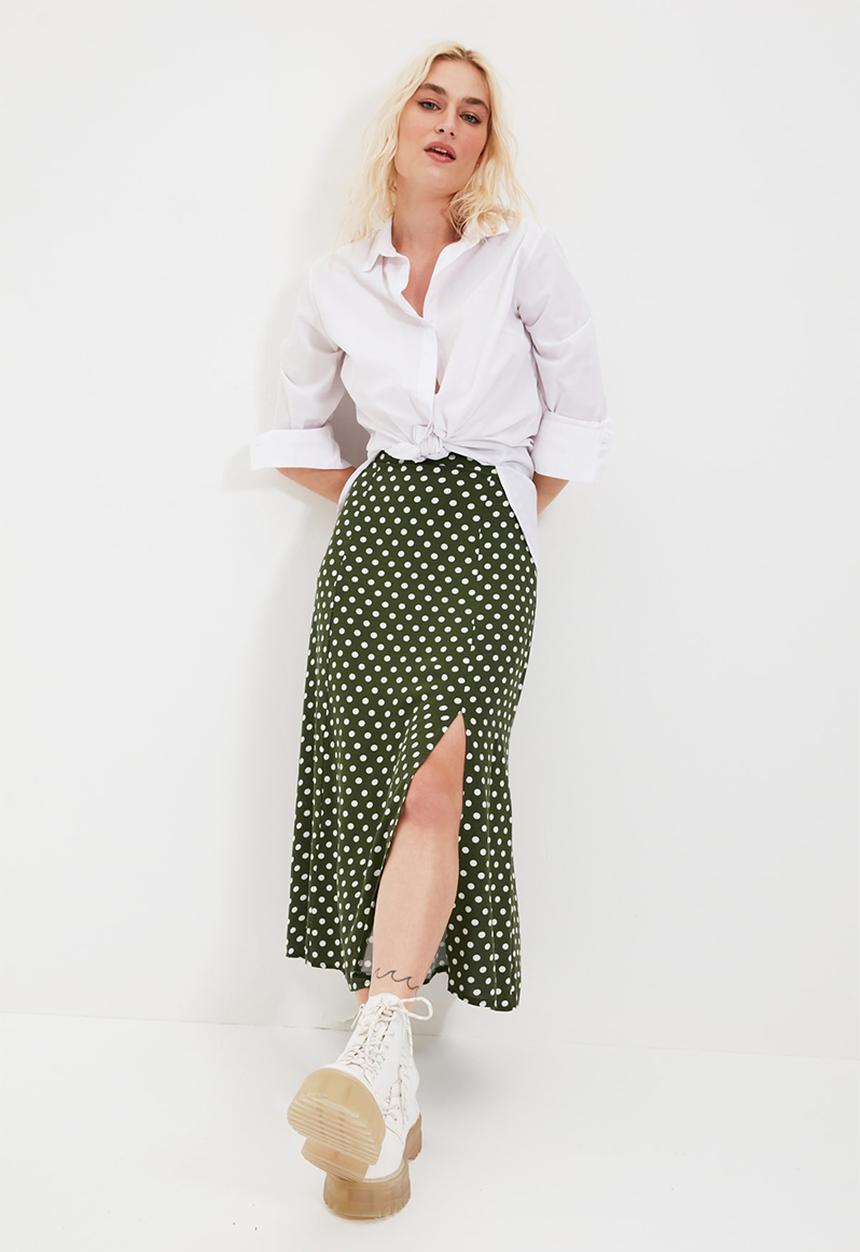 Trendyol - Haki skirt - khaki