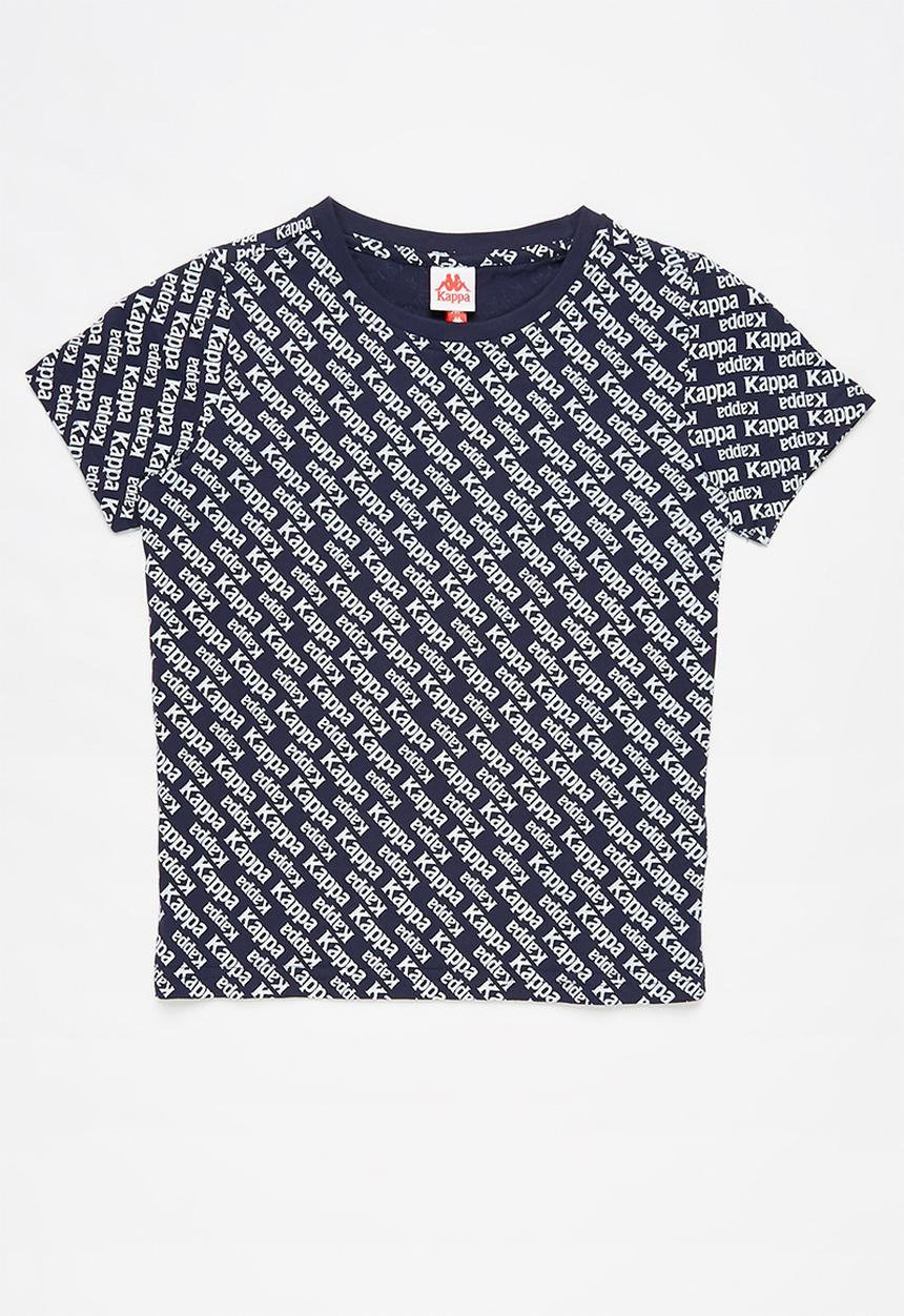 KAPPA - Authentic boby T-shirt - navy & white