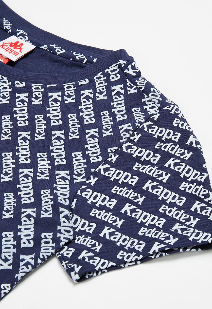KAPPA - Authentic boby T-shirt - navy & white