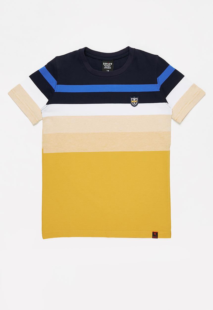 SOVIET - B stavros crew neck yarn dye stripe tee - multi 