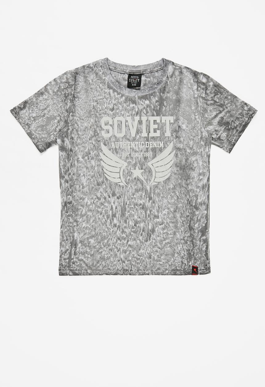 SOVIET - B dobbs fashion tee - charcoal