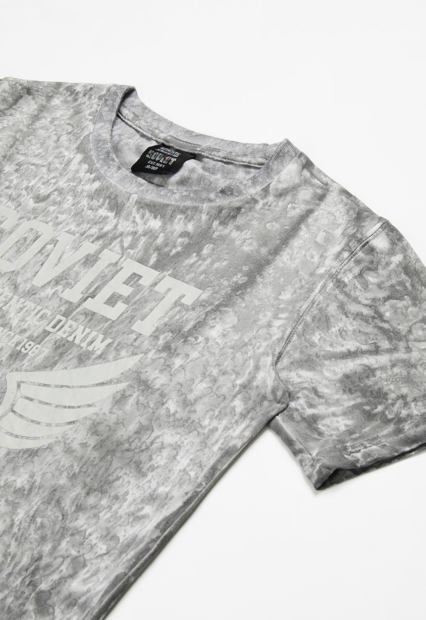 SOVIET - B dobbs fashion tee - charcoal