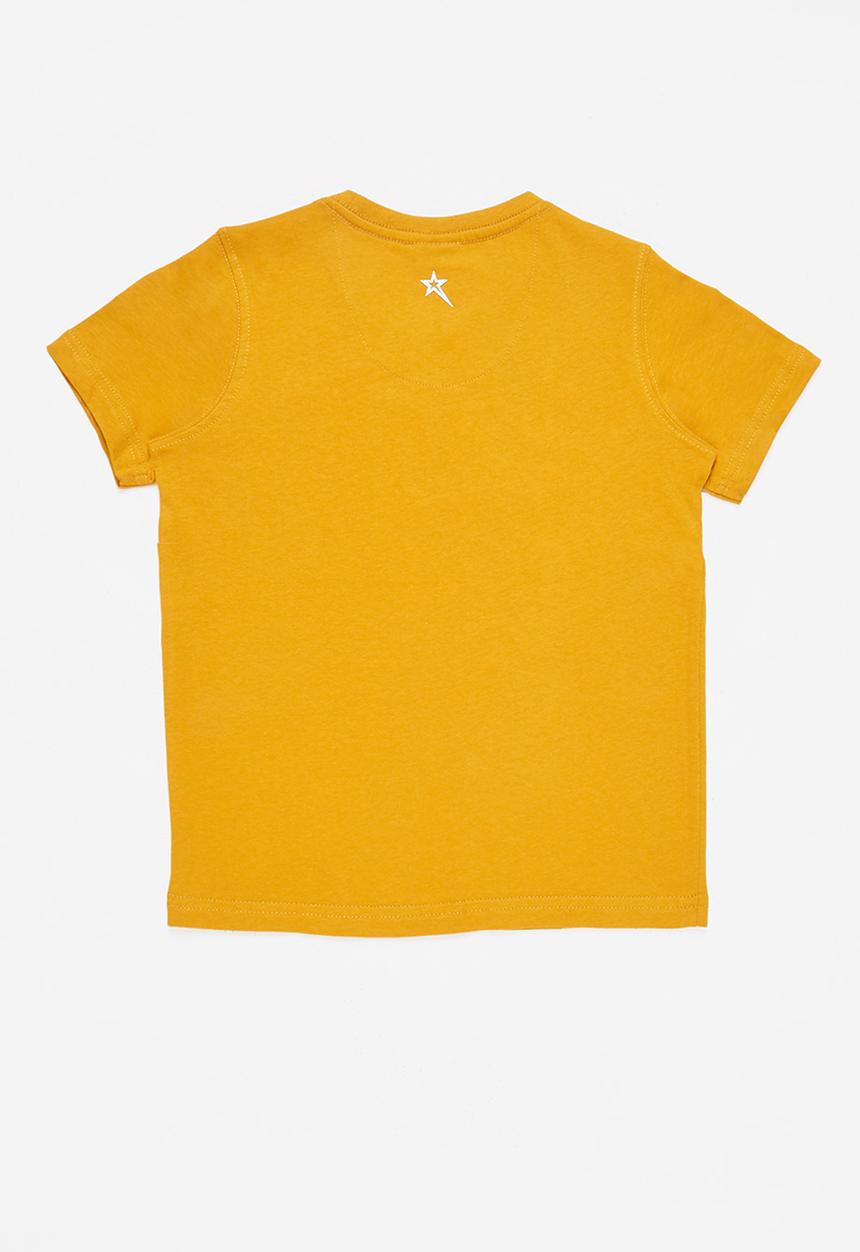 SOVIET - B shefford boys short sleeve  logo tee - mustard