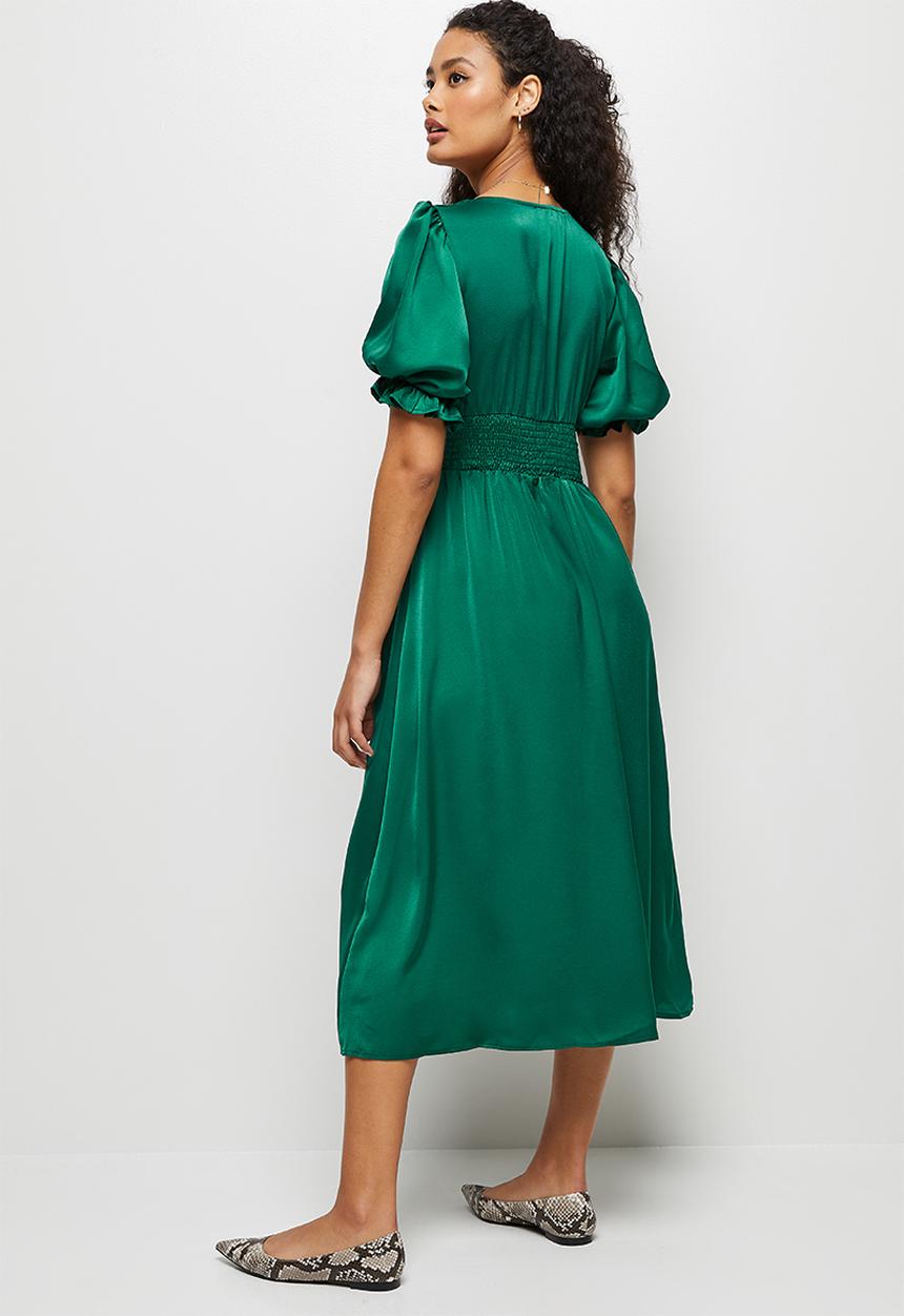 edit - V-neck femme midi - emerald