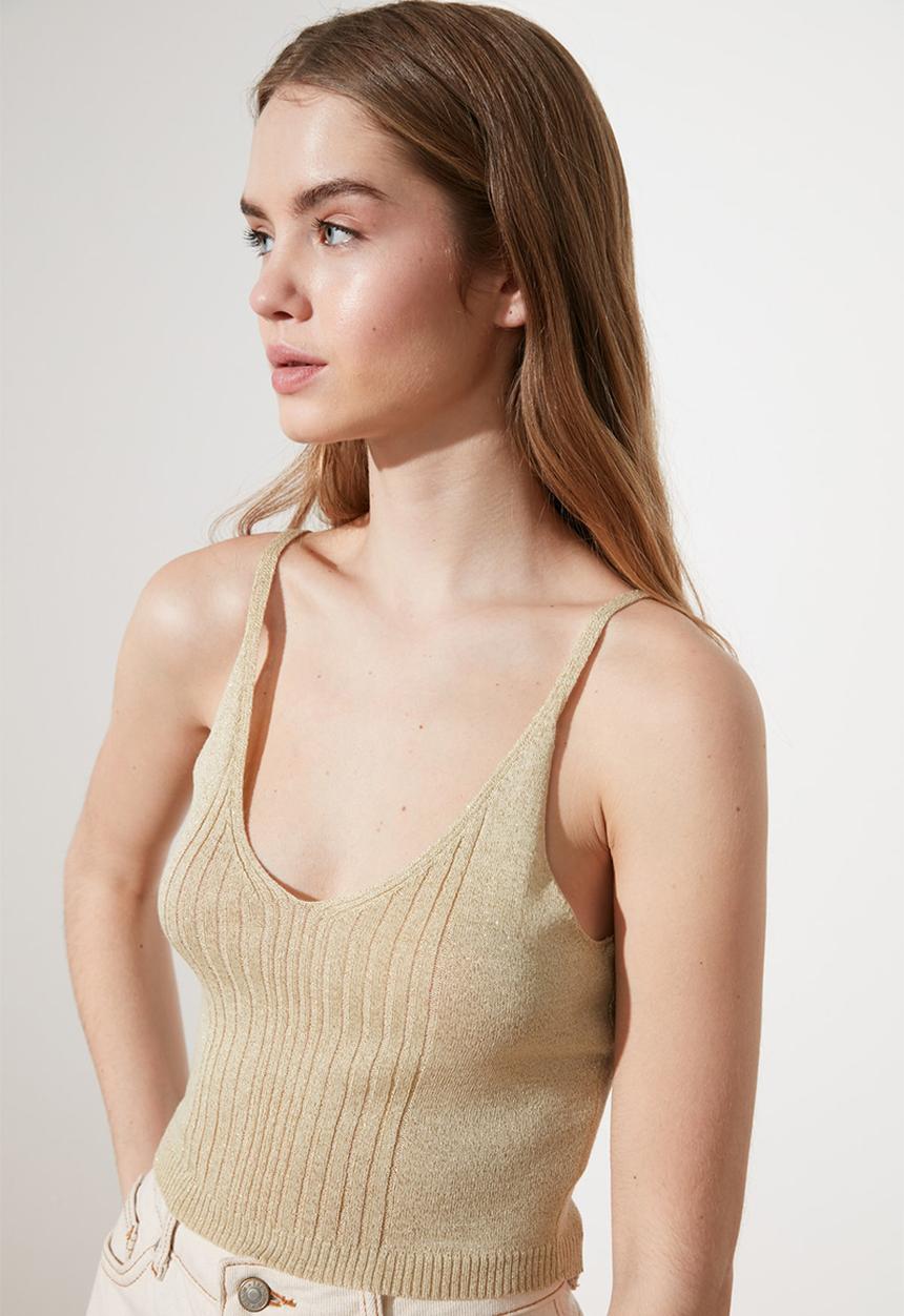 Trendyol - Knit top - stone