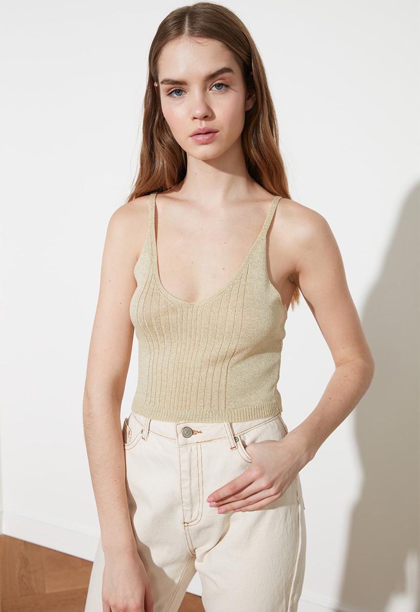 Trendyol - Knit top - stone