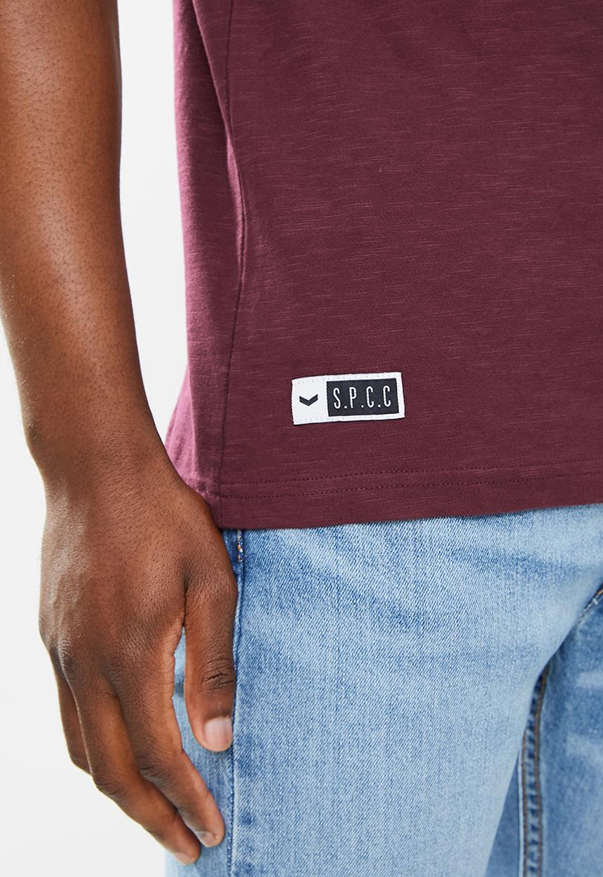 S.P.C.C - Dettori regular fit straight hem tee - sangria