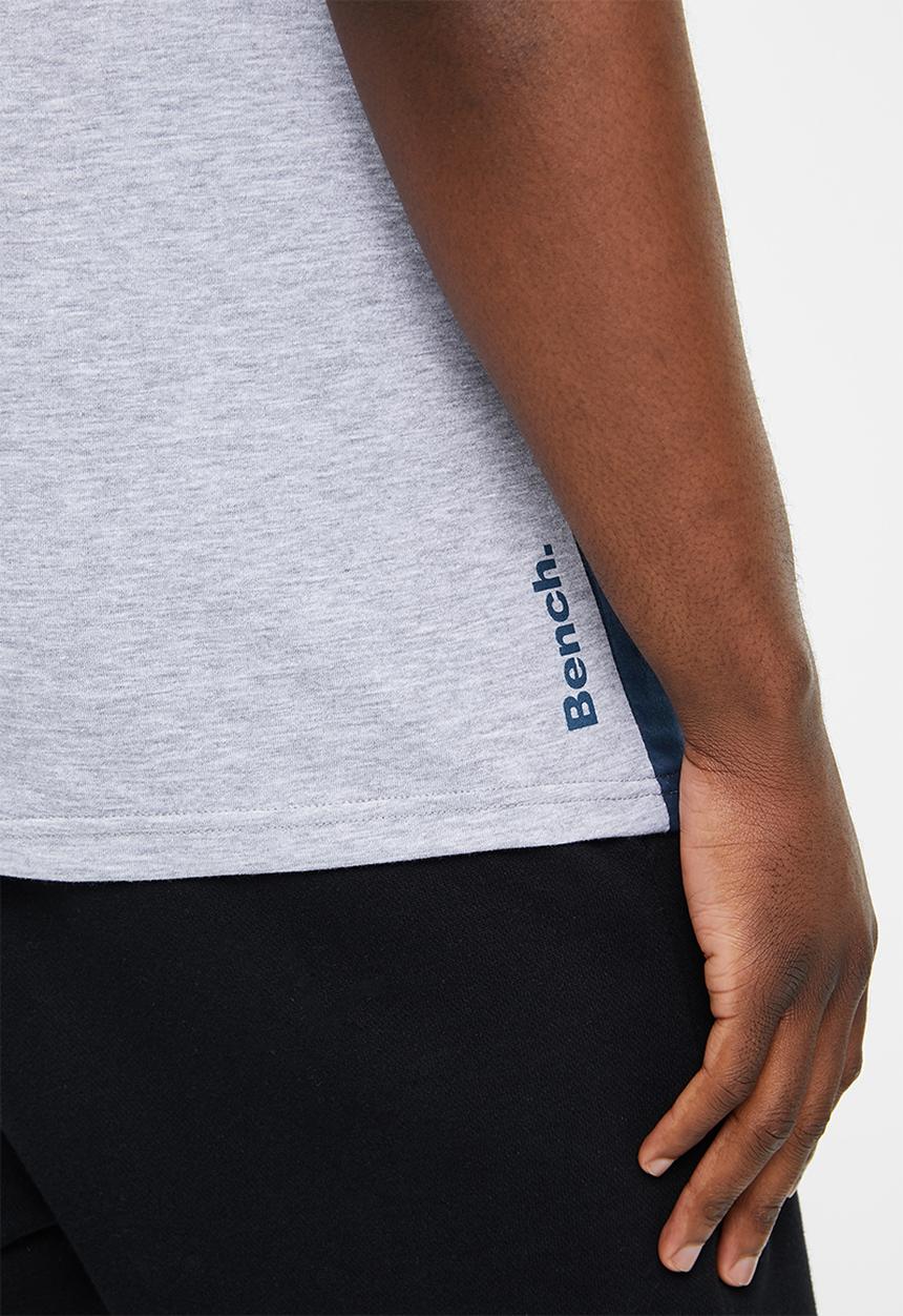 Bench - Theon short sleeve tee - grey & blue