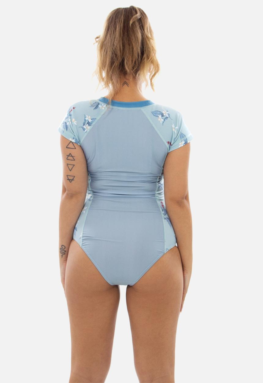 Lizzy - Kahli short sleeve full body rashie - blue