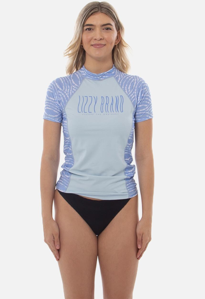 Lizzy - Leigha short sleeve rashie - blue