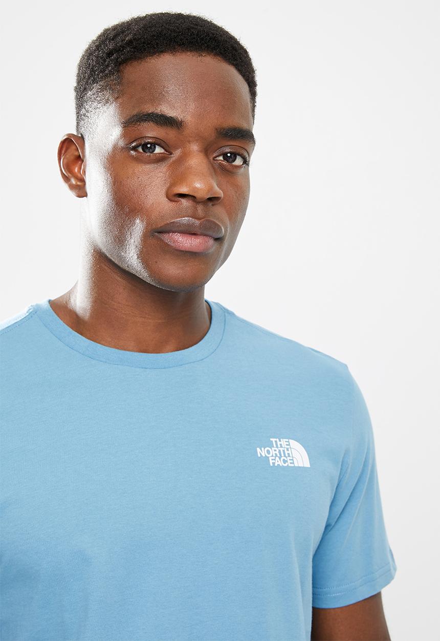 The North Face - Short sleeve red box tee - blue