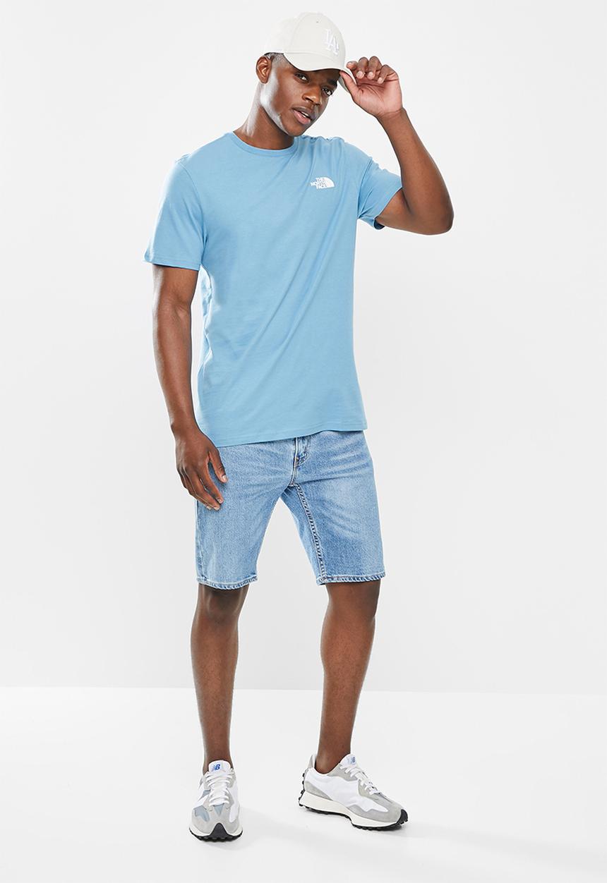 The North Face - Short sleeve red box tee - blue