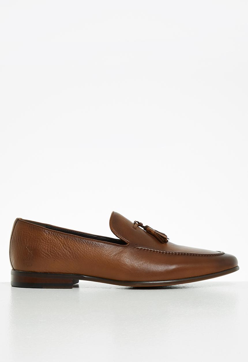 POLO - Bongani leather tassel loafer - tan