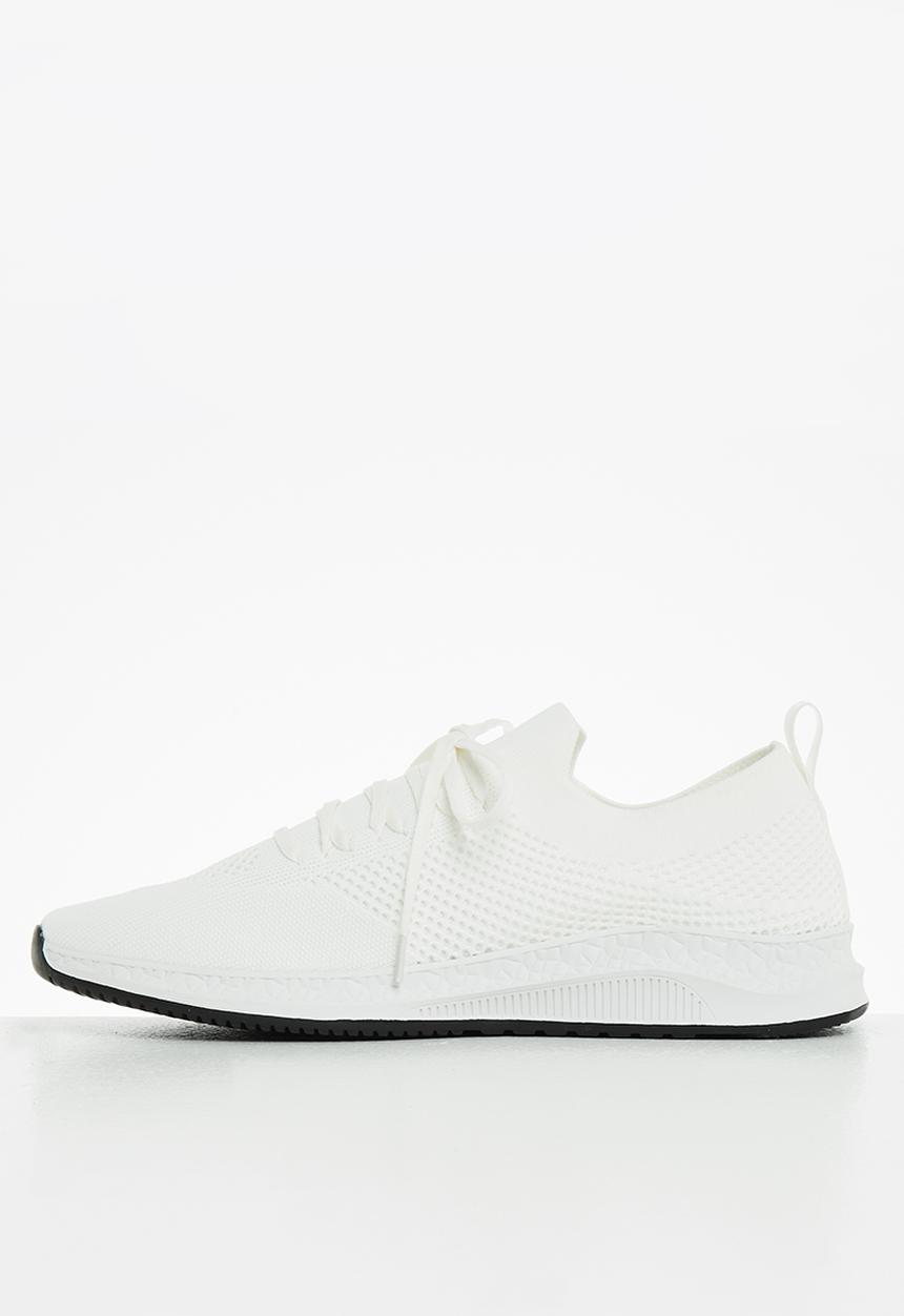 POLO - Hector athleisure knit sneaker - white