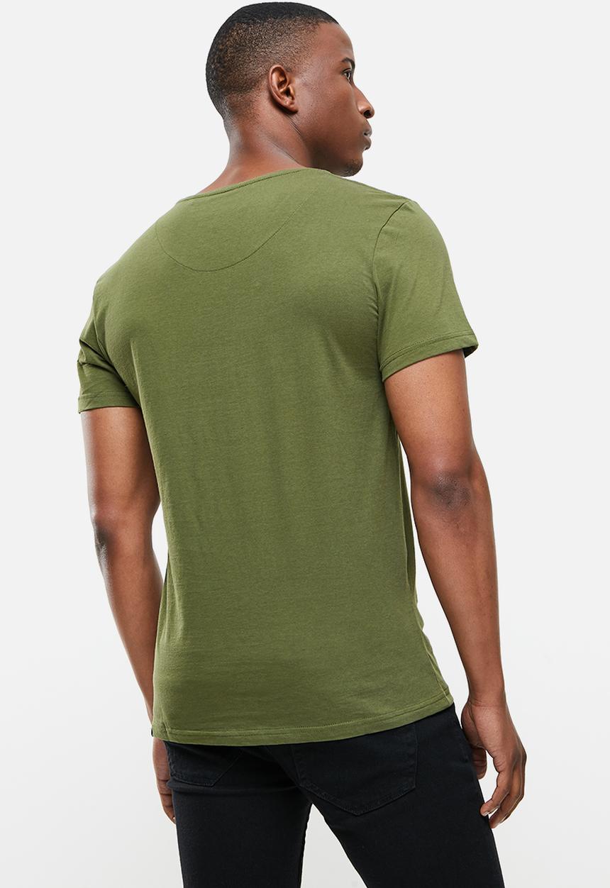 S.P.C.C - Moore regular fit straight hem tee - khaki
