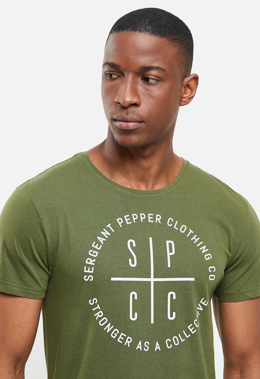 S.P.C.C - Moore regular fit straight hem tee - khaki