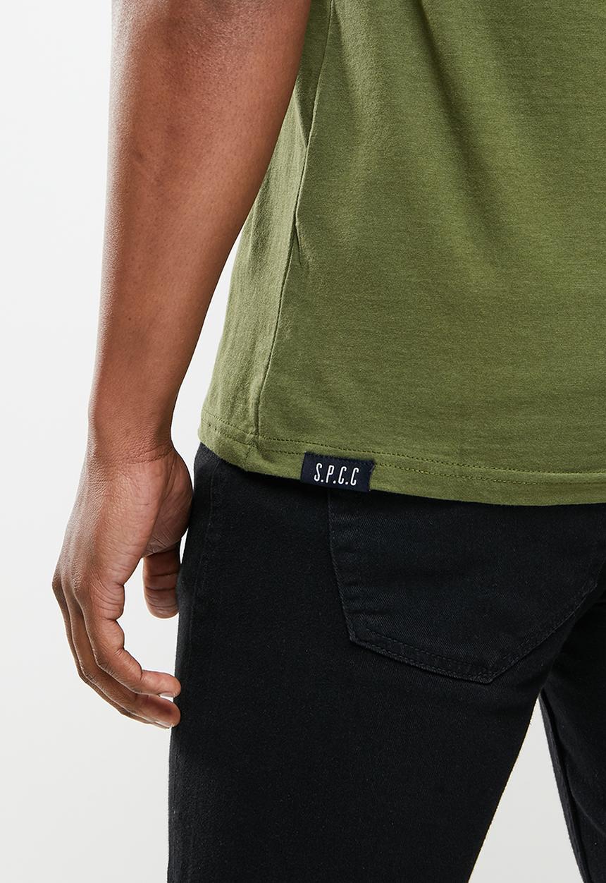 S.P.C.C - Moore regular fit straight hem tee - khaki